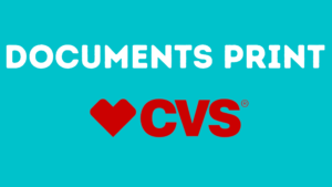 Do CVS print documents