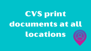 can I print document at CVS