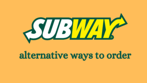 Subway have drive thru