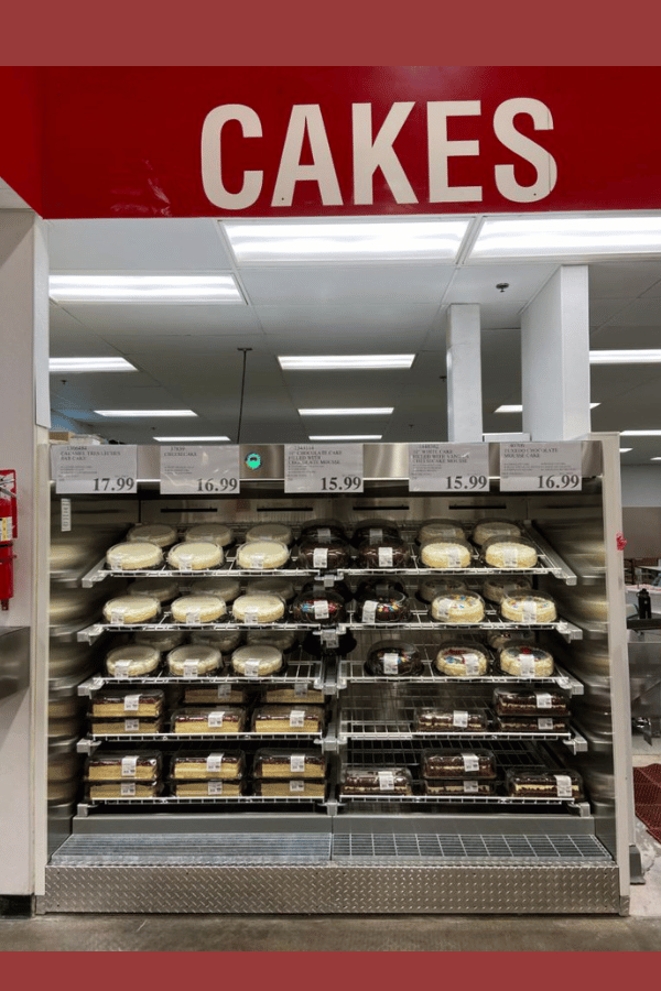 cake order at Costco