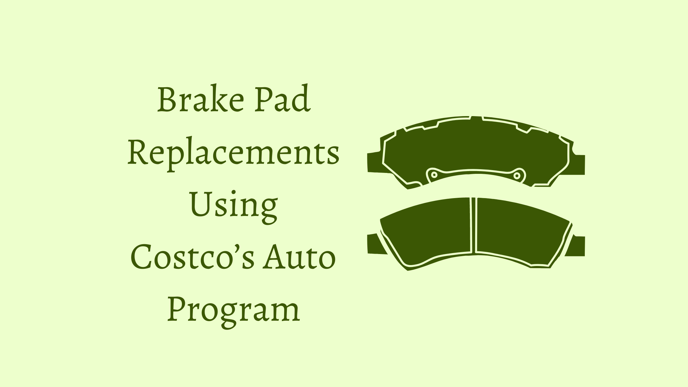 costco brake pad replacement cost